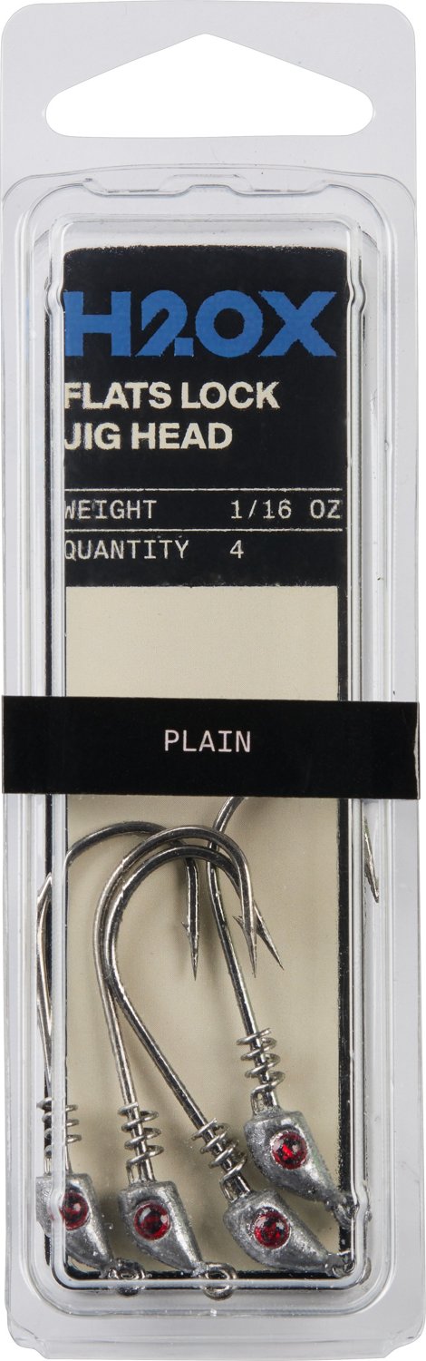 H2OX Flats Lock Jig Head Academy