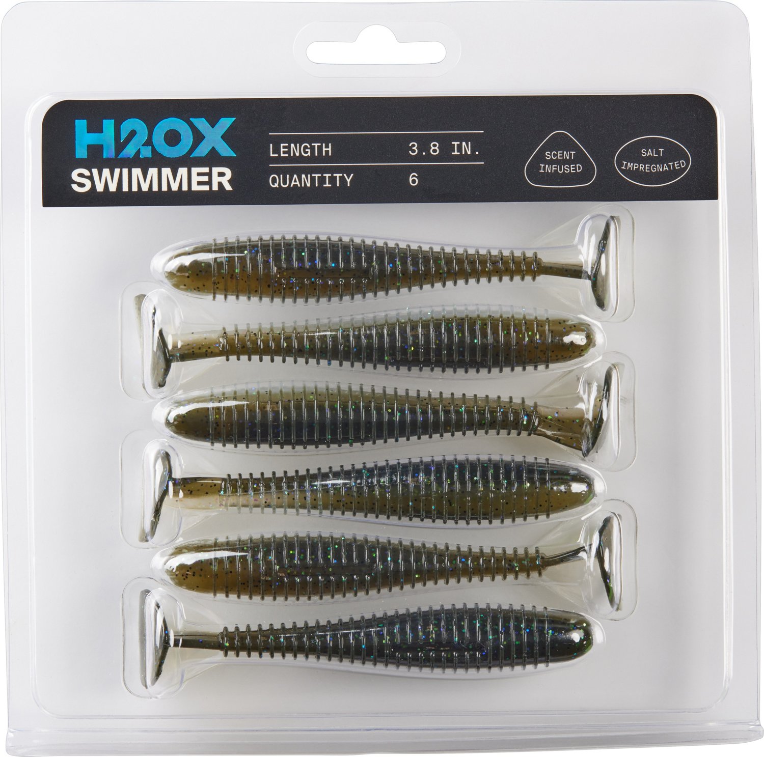 H2OX 3.8 inch X Swimmer Bait 6 Pack                                                                                              - view number 2