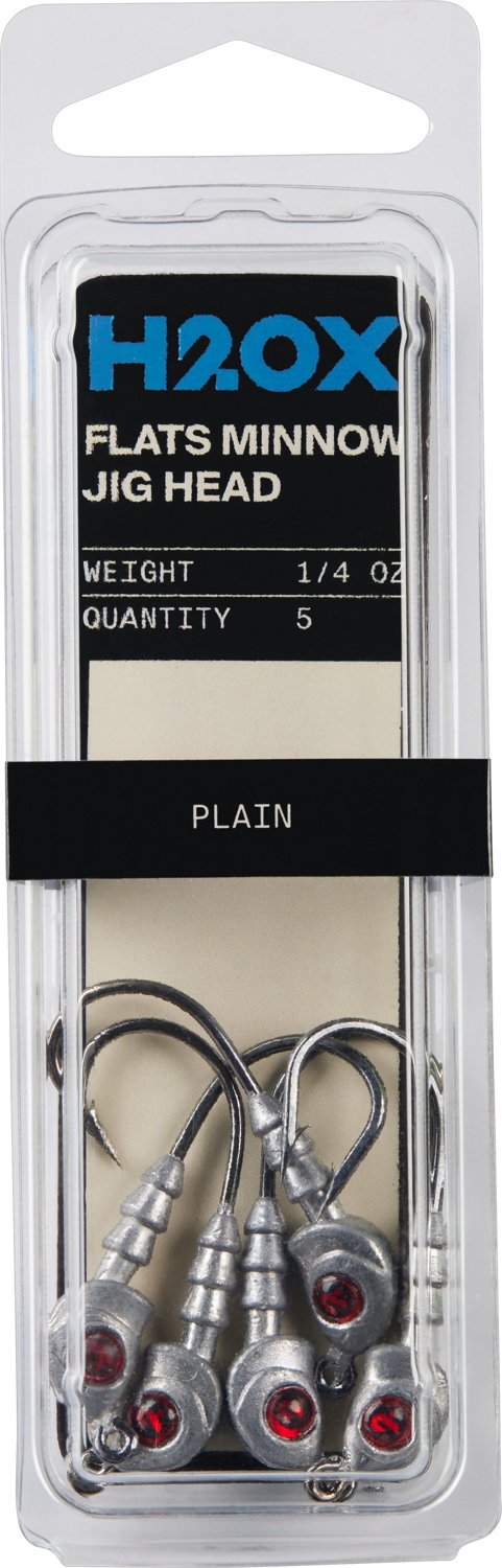 H2OX Flats Minnow Jig Heads 5-Pack with 2/0 Hooks - view number 2