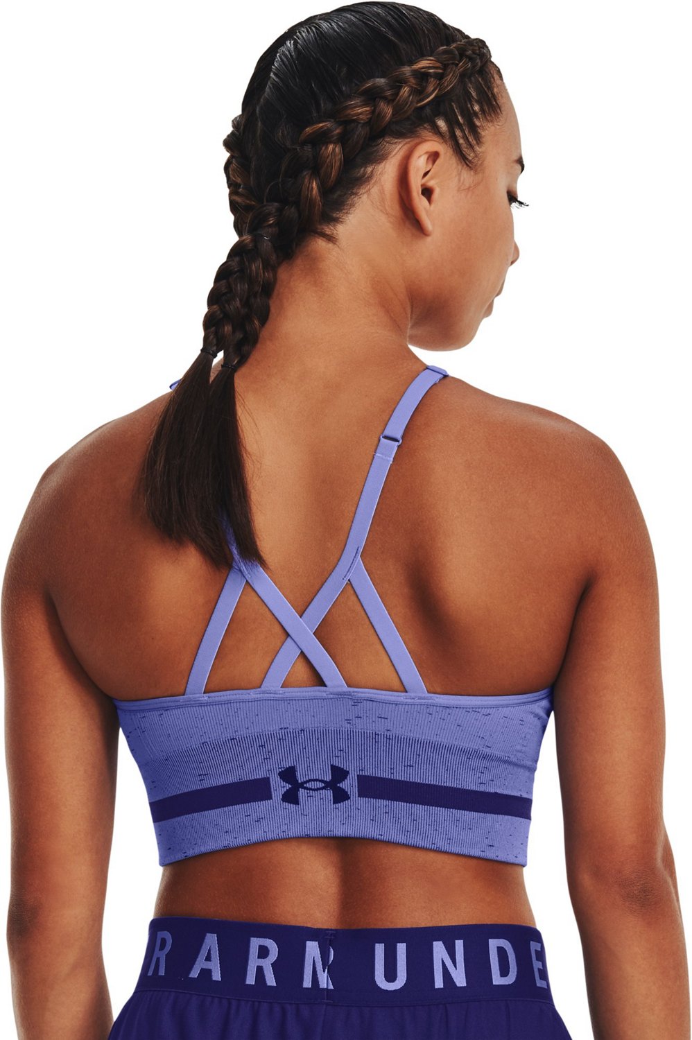 Under Armour Women's Seamless Long Low Impact Heather Bra - view number 2