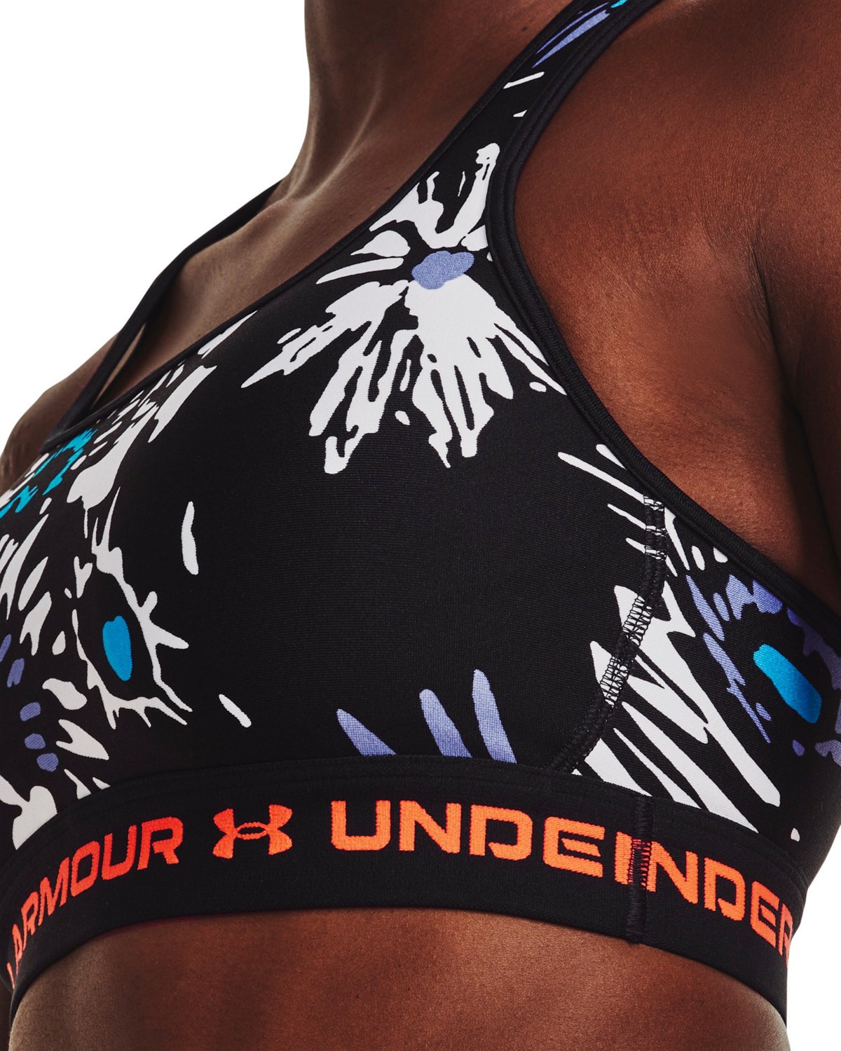 Under Armour Women's Crossback Print Mid Sports Bra                                                                              - view number 3