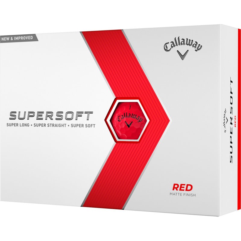 Callaway 2023 Supersoft Matte Green Golf Balls 12-Pack Red - Golf Balls at Academy Sports