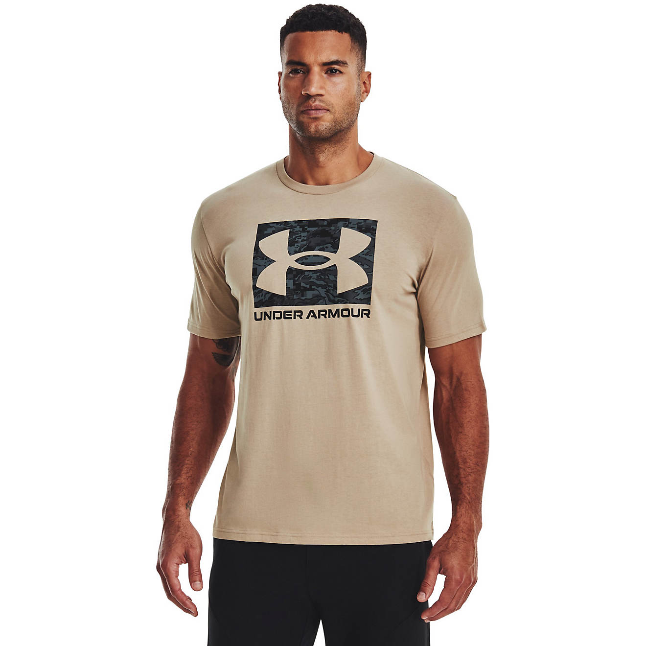 Under Armour Men's Camo Boxed Logo T-shirt                                                                                       - view number 1