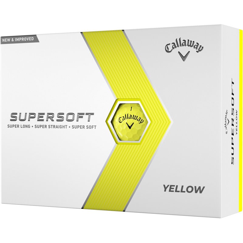 Callaway 2023 Supersoft Golf Balls 12-Pack Yellow - Golf Balls at Academy Sports