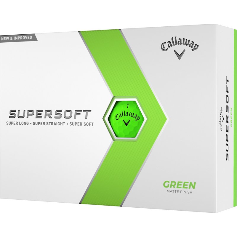 Callaway 2023 Supersoft Matte Green Golf Balls 12-Pack - Golf Balls at Academy Sports