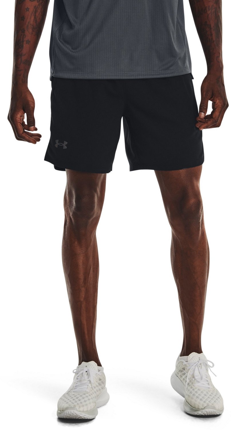 Under Armour Men’s Launch Printed Running Shorts 7 in Academy