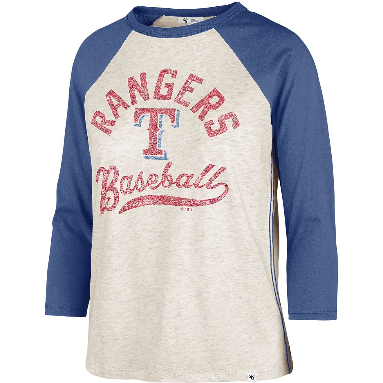 47 Women's Texas Rangers Retro Daze Ava Raglan T-shirt