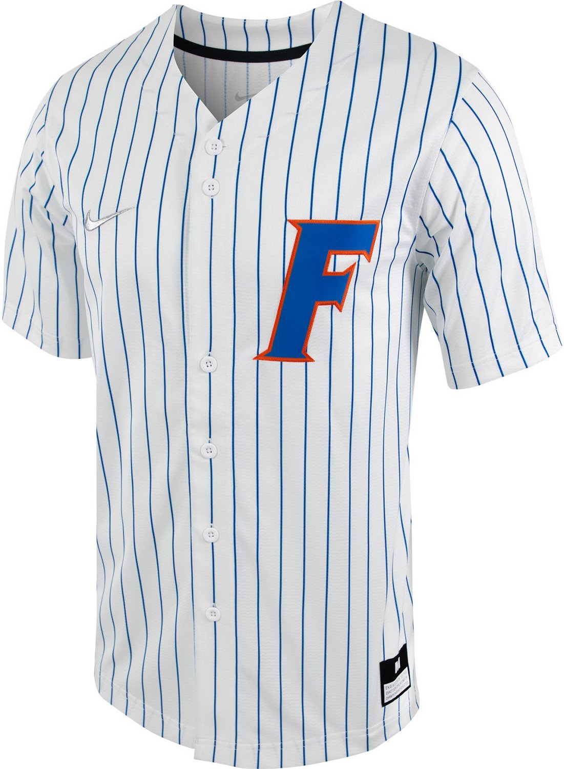 Nike Men's University of Florida Pinstripe Full Button Replica Baseball  Jersey