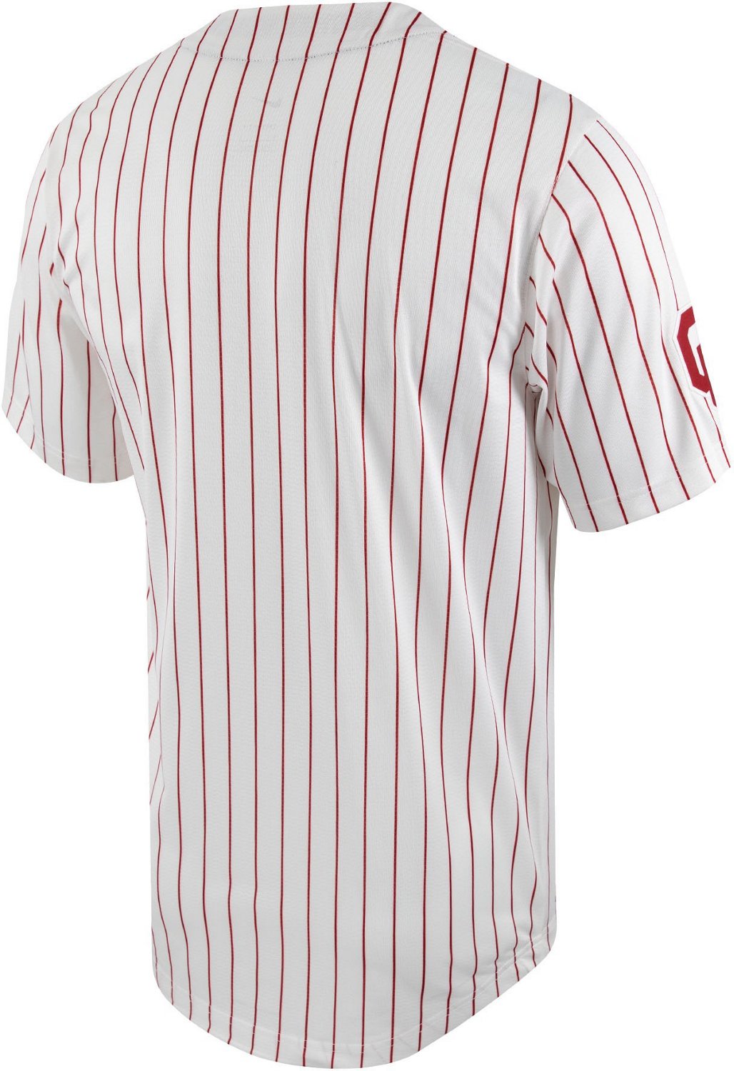 Nike Men's University of Oklahoma Pinstripe Full Button Replica Baseball Jersey - view number 2