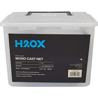 H2OX 7ft 1Lb Monofilament Cast Net                                                                                              