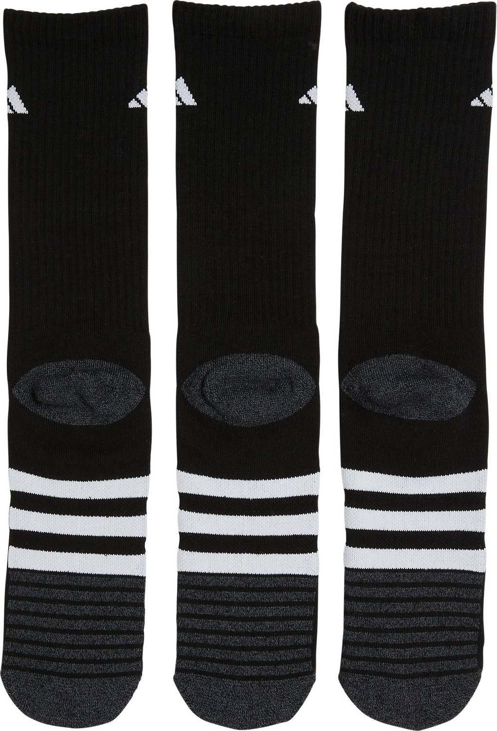 adidas Men's Cushioned 3.0 Crew Socks 3-Pack                                                                                     - view number 2