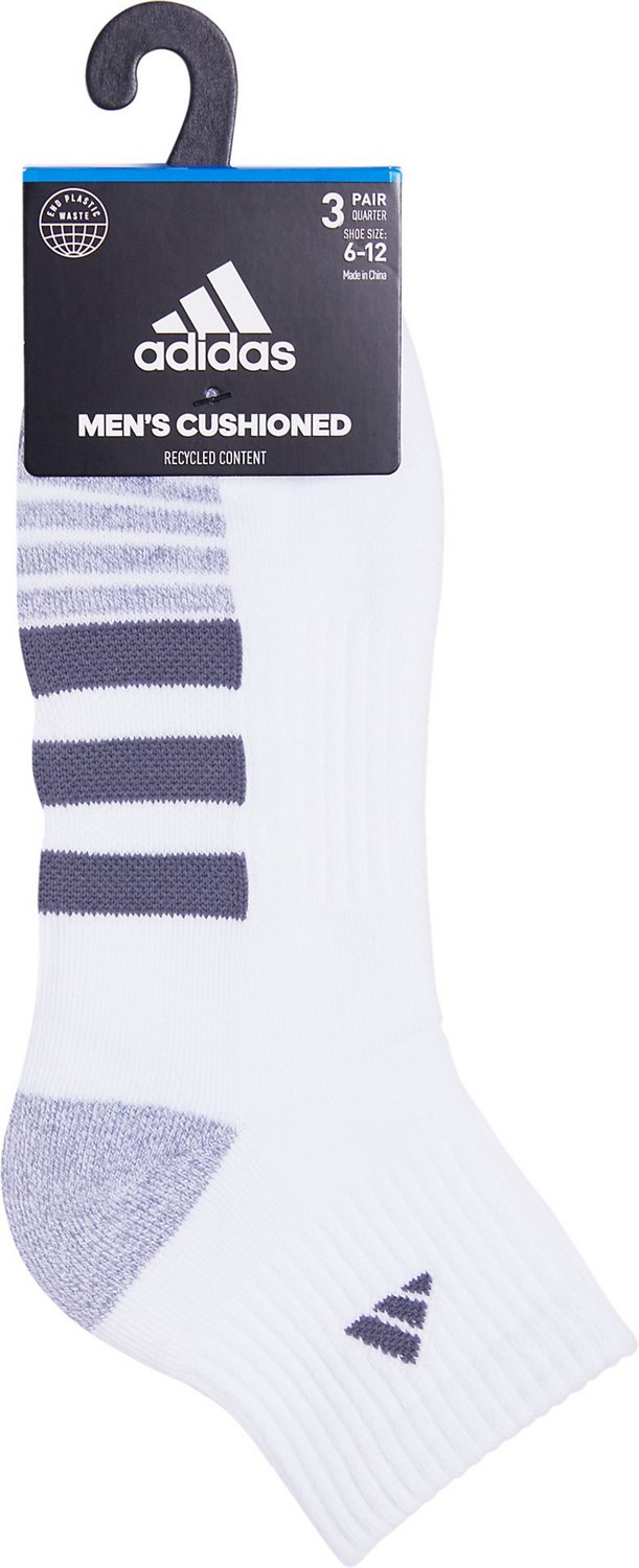 adidas Men's Cushioned 3.0 Quarter Socks 3-Pack - view number 6