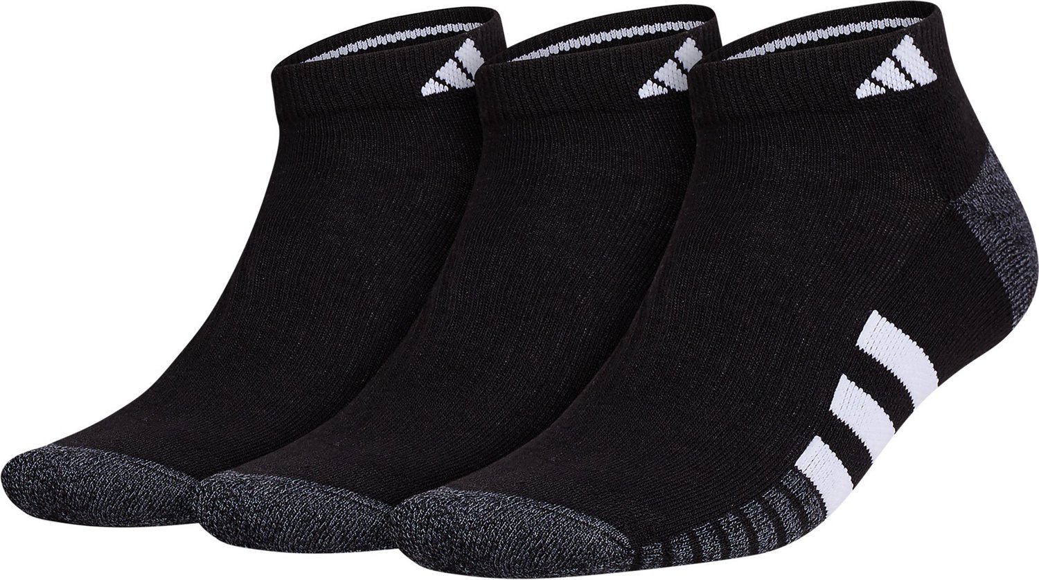 adidas Men's Cushioned 3.0 Low-Cut Socks 3-Pack                                                                                  - view number 1 selected