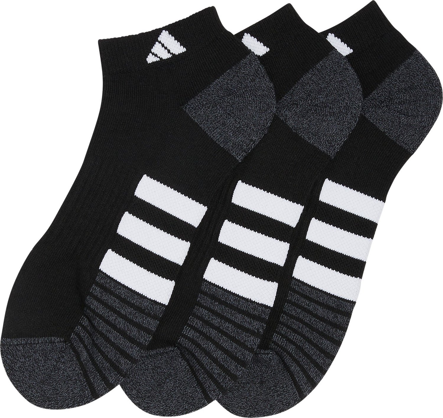 adidas Men's Cushioned 3.0 Low-Cut Socks 3-Pack                                                                                  - view number 2