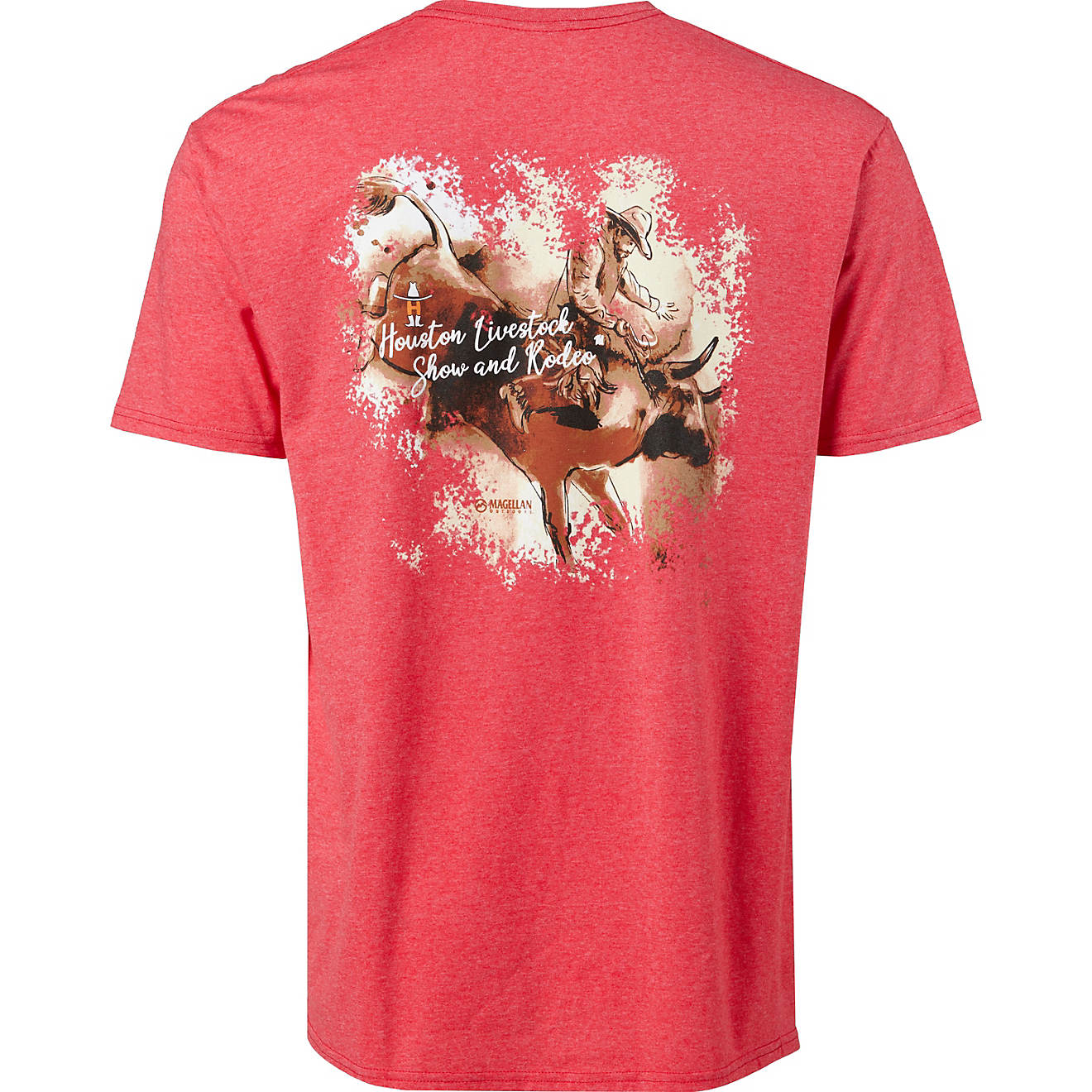 Magellan Outdoors Men’s Houston Livestock Show and Rodeo Rodeo Bucking Graphic T-shirt                                         - view number 1