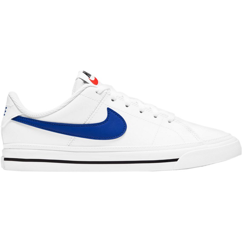 Nike Kids Court Legacy GS White/Blue, 5.5 - Youth Running at Academy Sports