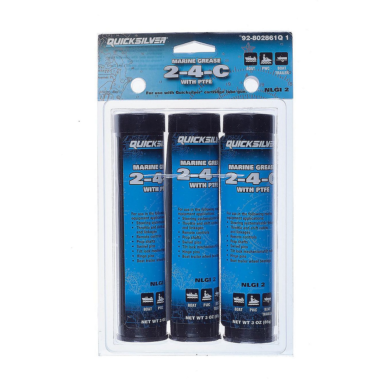 Quicksilver 2-4-C 3 oz Marine Grease/Lubricant with PTFE 3-Pack                                                                  - view number 6