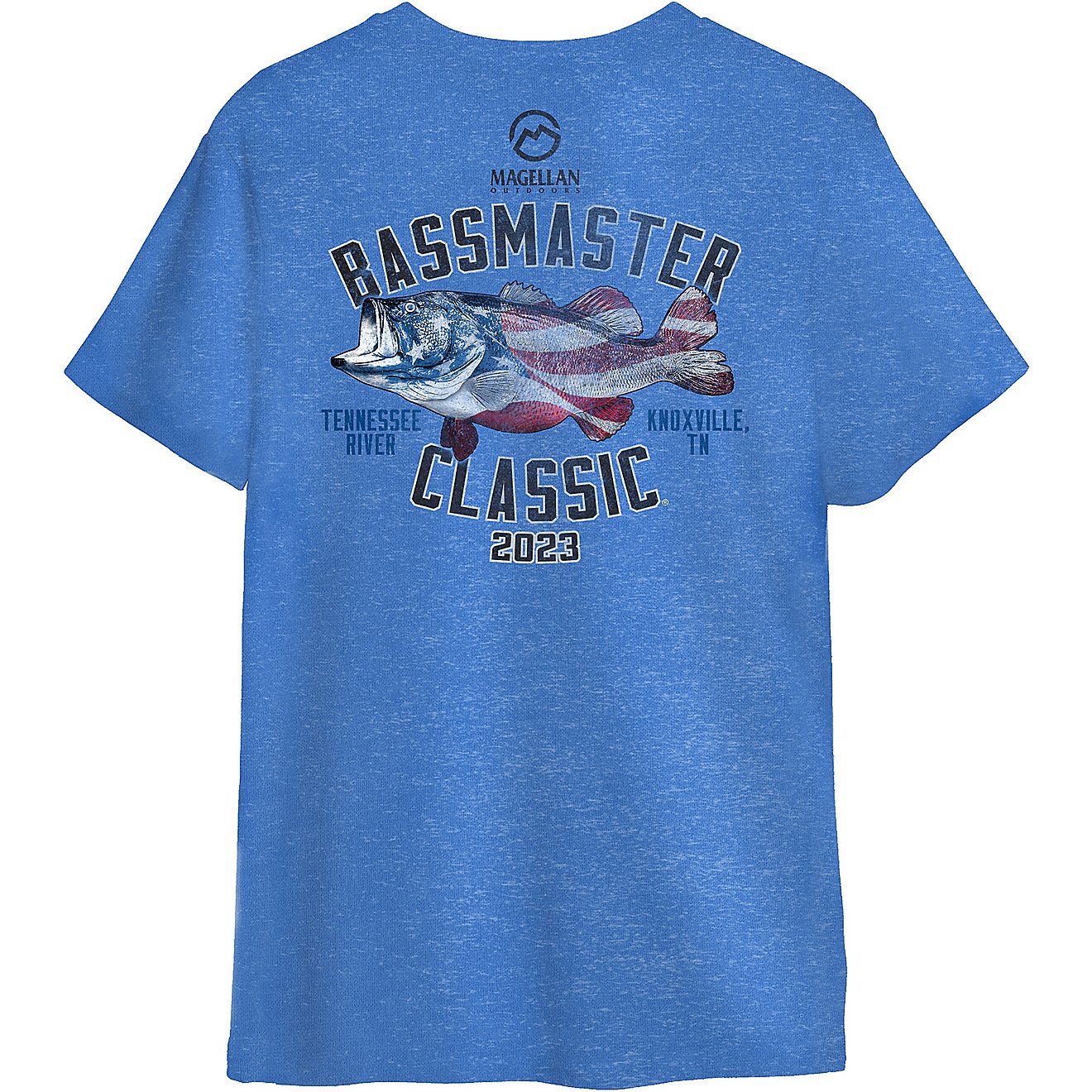 Magellan Outdoors Boys' Bassmaster Patriot Fish Graphic T-shirt                                                                  - view number 1