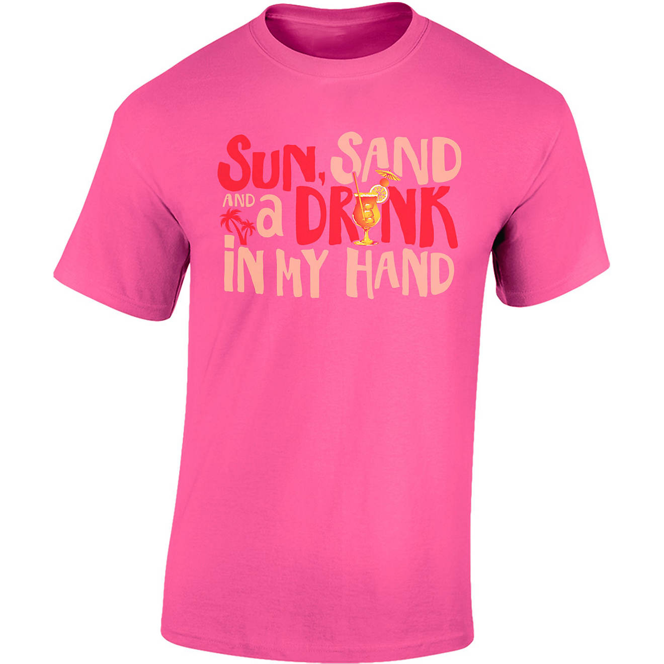 Academy Sports + Outdoors Women's Sun Sand Drink T-shirt                                                                         - view number 1