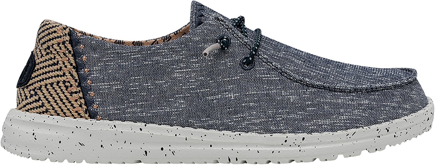 HEYDUDE Women's Wendy Chambray Woven Slip-On Shoes | Academy