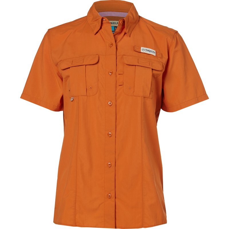 Magellan Outdoors Women's Laguna Madre Fishing Shirt Burnt Orange, Medium - Women's Fishing Tops at Academy Sports