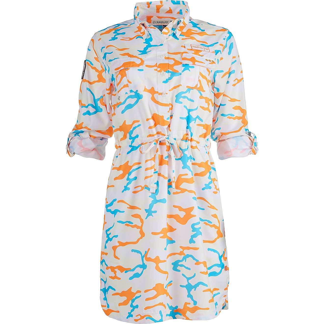 Magellan Outdoors Women's Whataburger Camo Print Shirt Dress                                                                     - view number 3