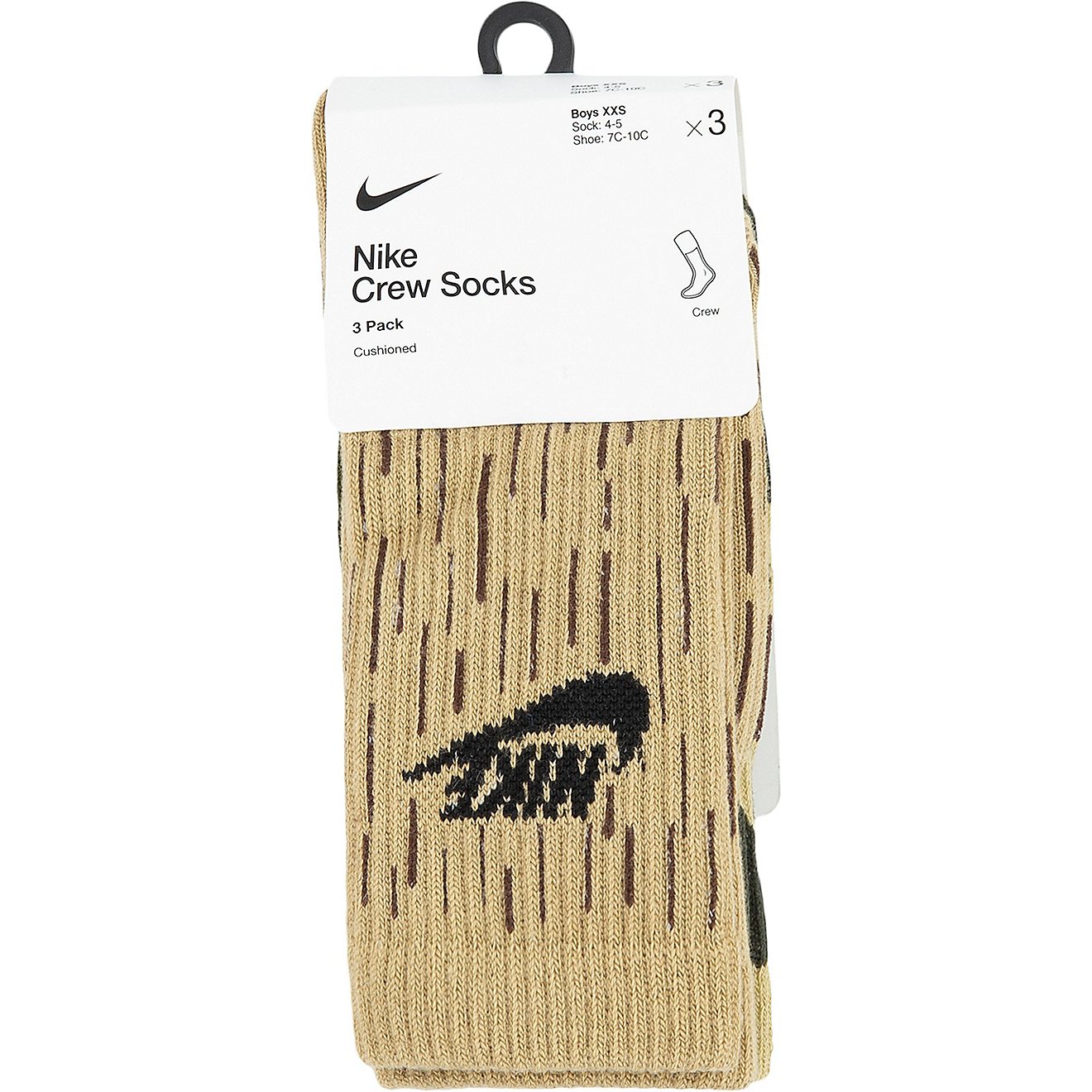 Nike Youth Camo Crew Socks 3-Pack                                                                                                - view number 3