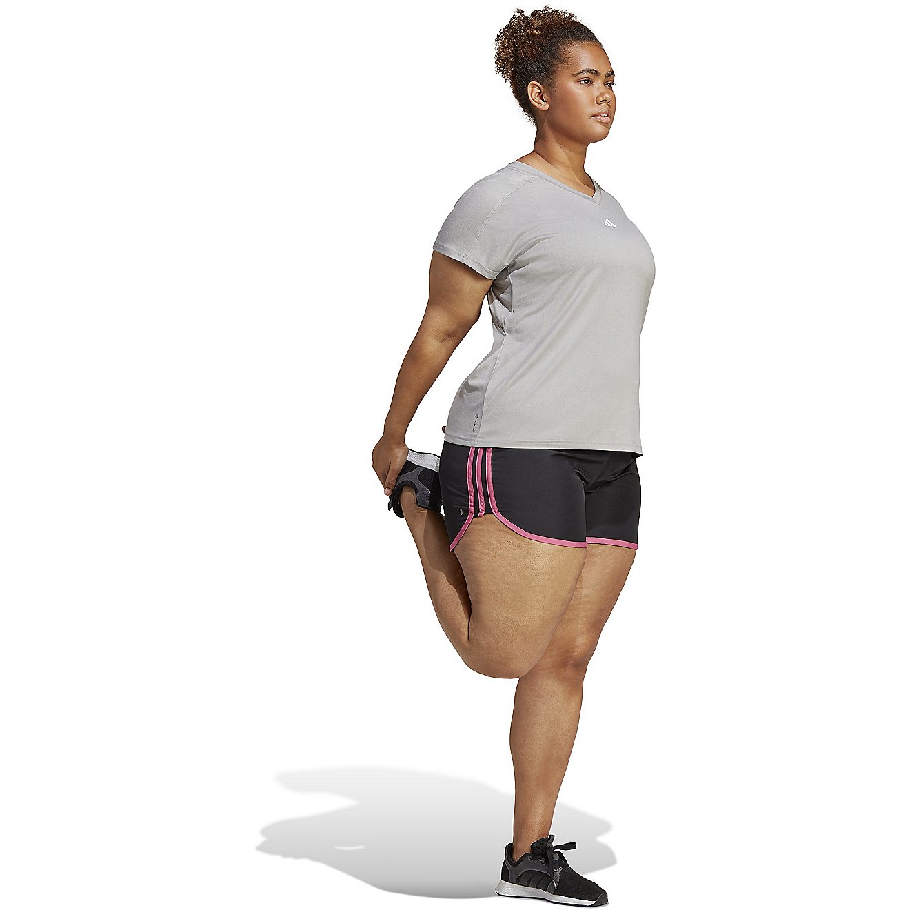 adidas Women's Marathon 20 Plus Size Shorts                                                                                      - view number 3