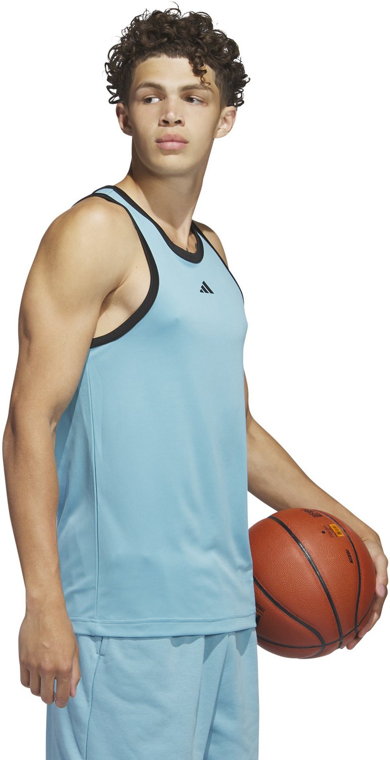 adidas Men's 3-Stripes Basketball Tank Top                                                                                       - view number 3