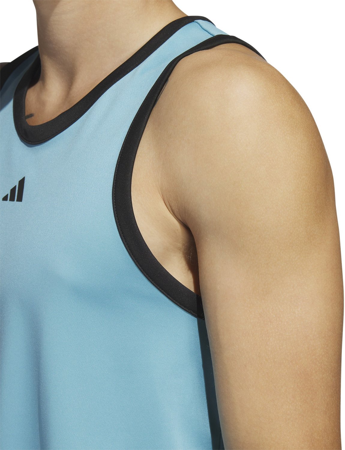 adidas Men's 3-Stripes Basketball Tank Top                                                                                       - view number 4