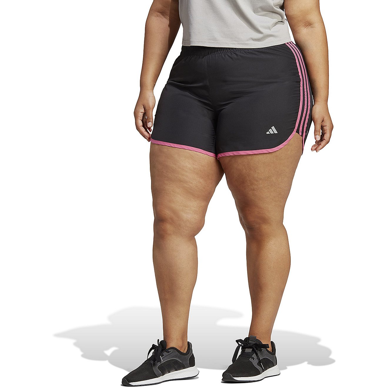 adidas Women's Marathon 20 Plus Size Shorts                                                                                      - view number 1