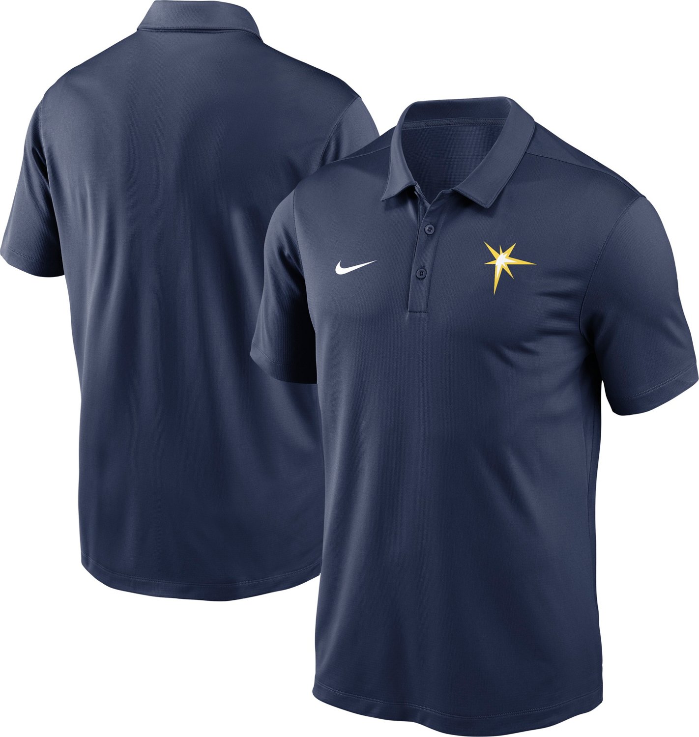 Nike Men's Tampa Bay Rays Team Agility Logo Franchise Polo Shirt Academy