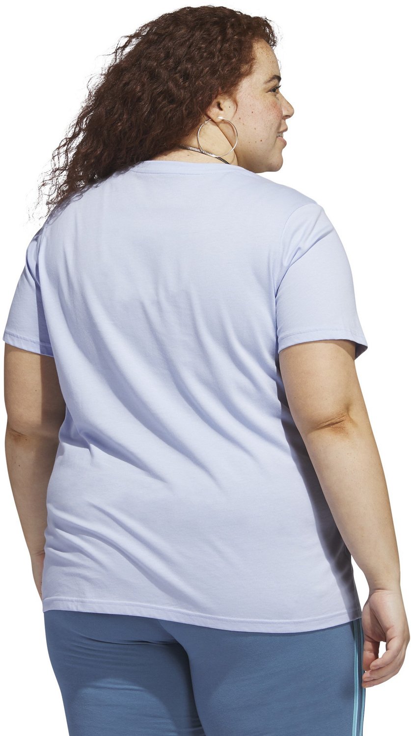 adidas Women's 2-Tone Graphic Plus Size Short Sleeve T-shirt                                                                     - view number 2