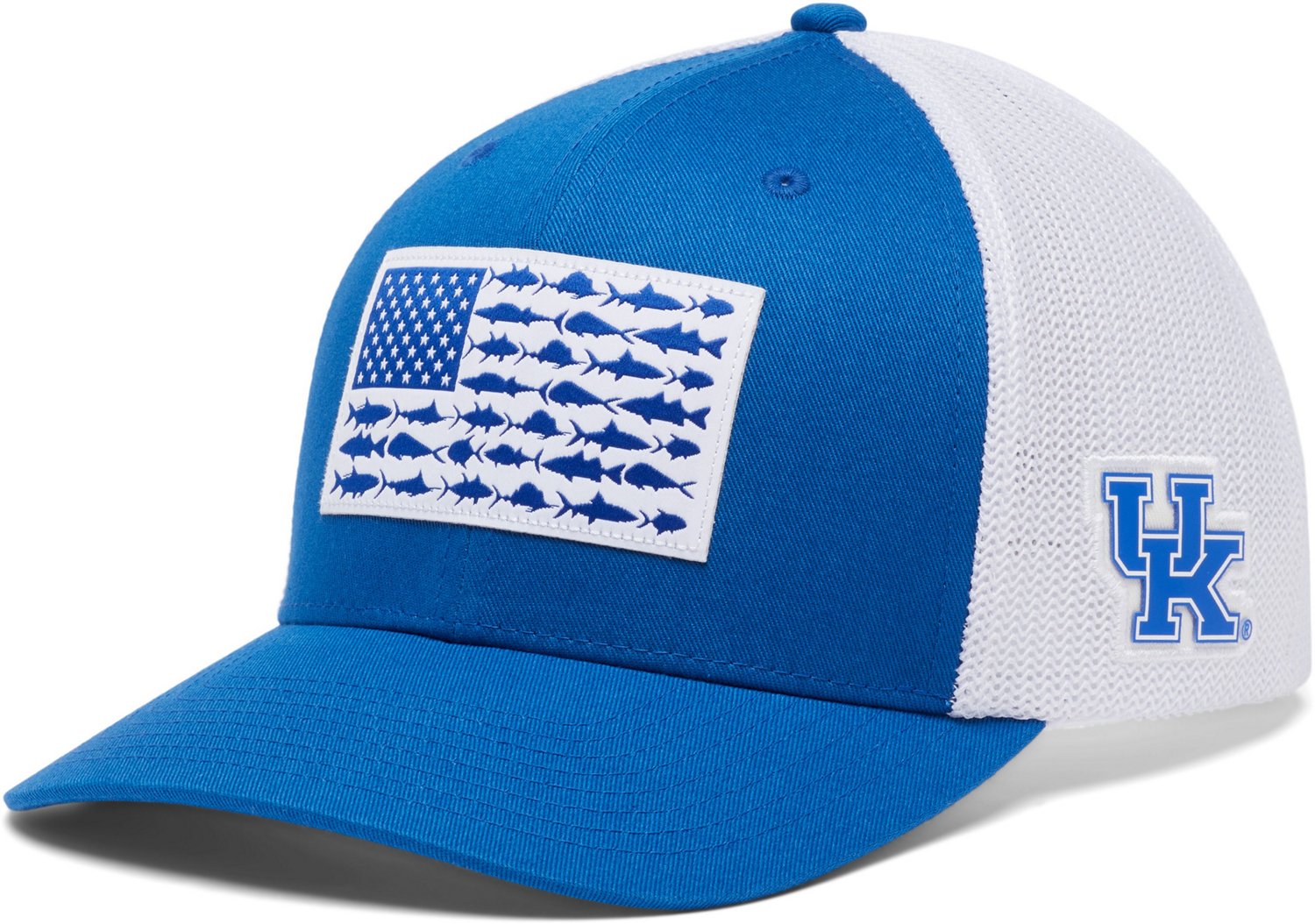 Columbia Sportswear Men's University of Kentucky PFG Mesh Fish Flag Ball  Cap