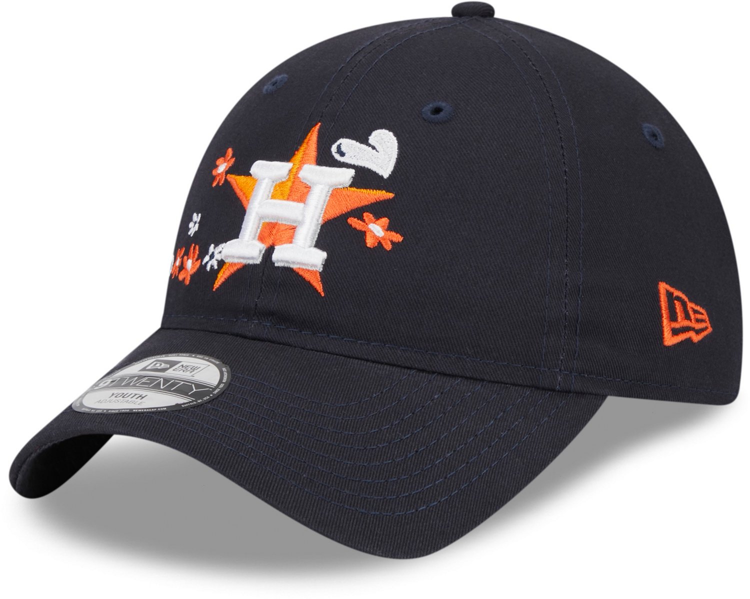 Women's Houston Astros New Era Navy Blossom Floral 9TWENTY Adjustable Hat