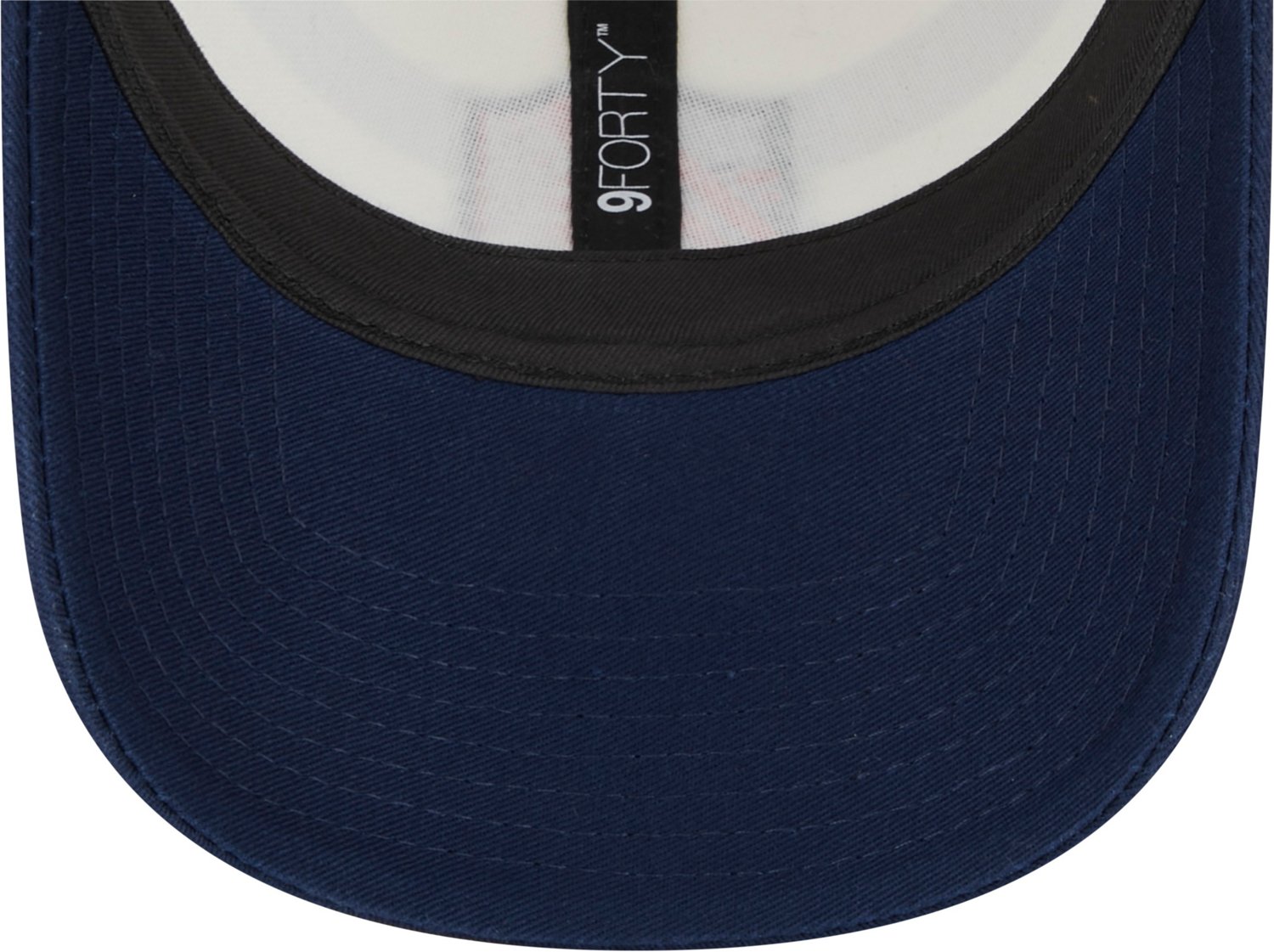 Men's New Era White/Navy St. Louis City SC Team Stripes 9FORTY Trucker  Snapback Hat