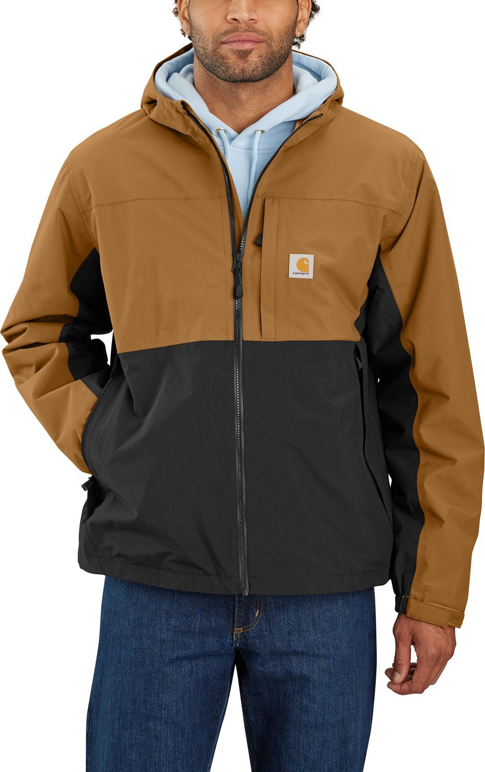 Carhartt Men's Rain Jacket Fishing Jacket Outdoor Jacket Casual