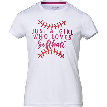 BCG Girls' Turbo Softball Girl Graphic T-shirt                                                                                  
