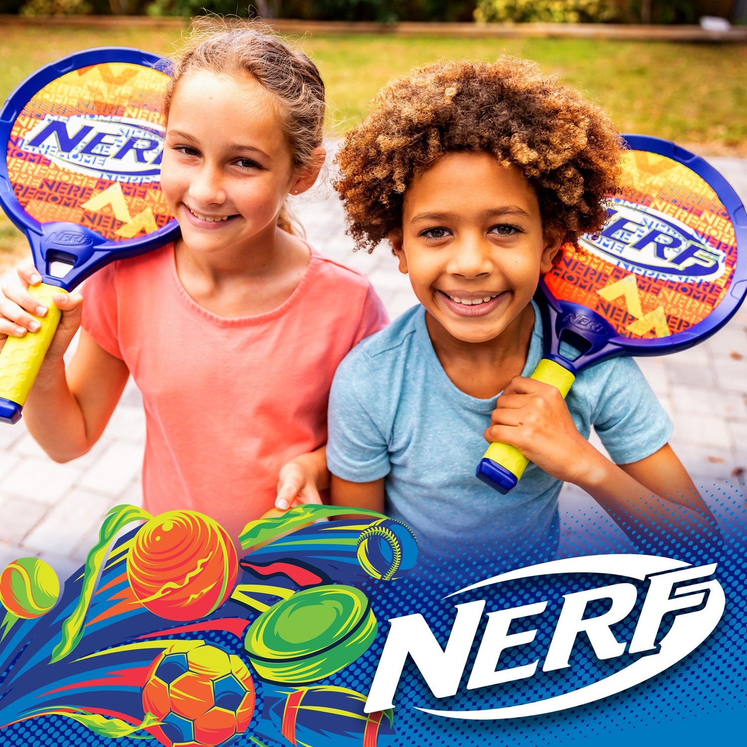 Franklin Kids' NERF Small Driveway Tennis Set - view number 7