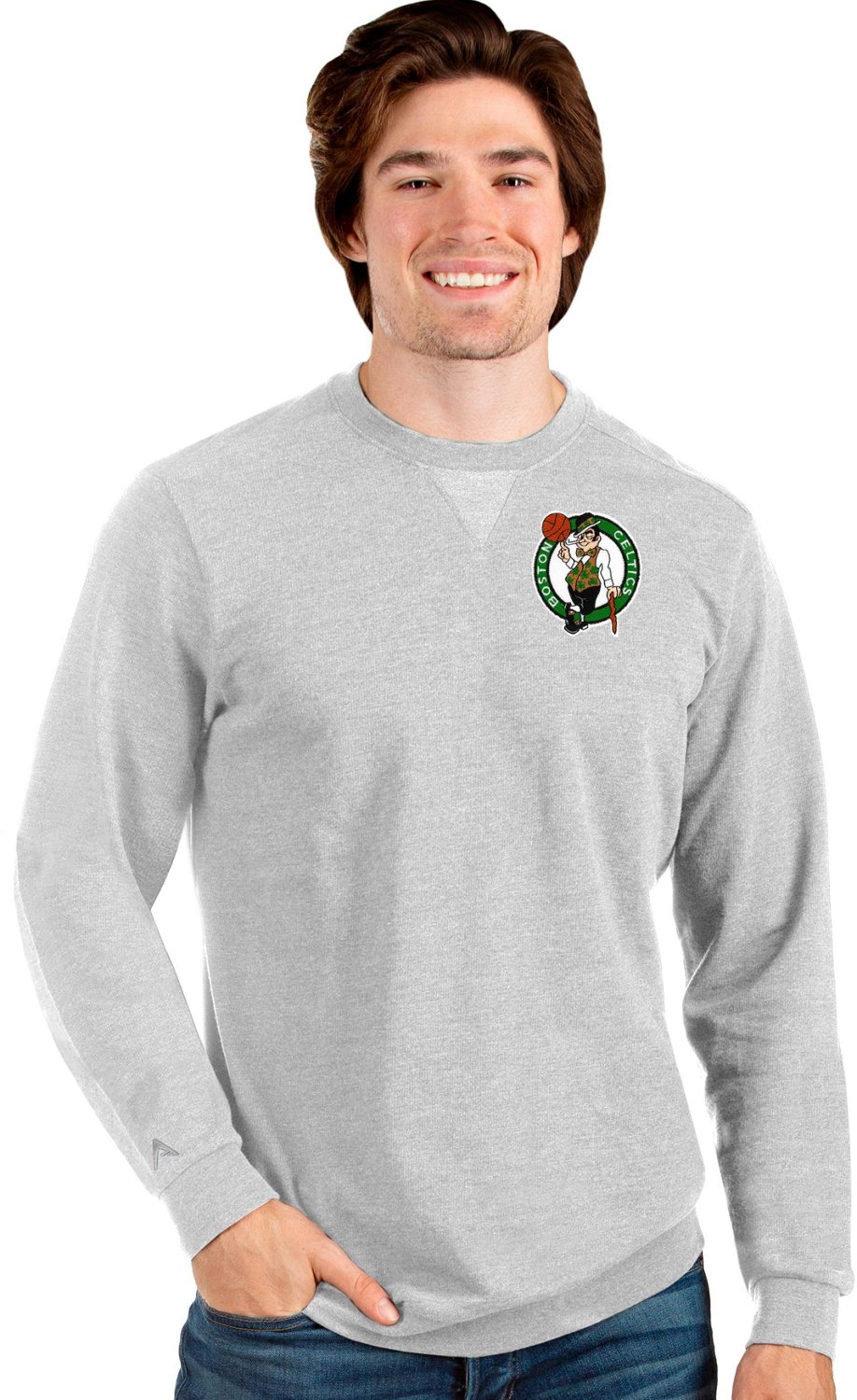 Antigua Men's Boston Celtics Reward Crew Pullover