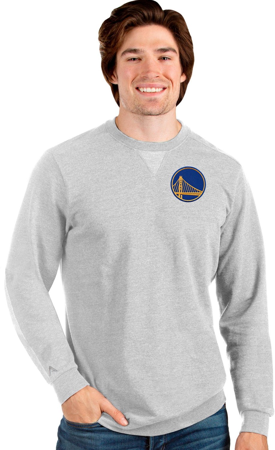Antigua Men's Golden State Warriors Reward Crew Sweatshirt