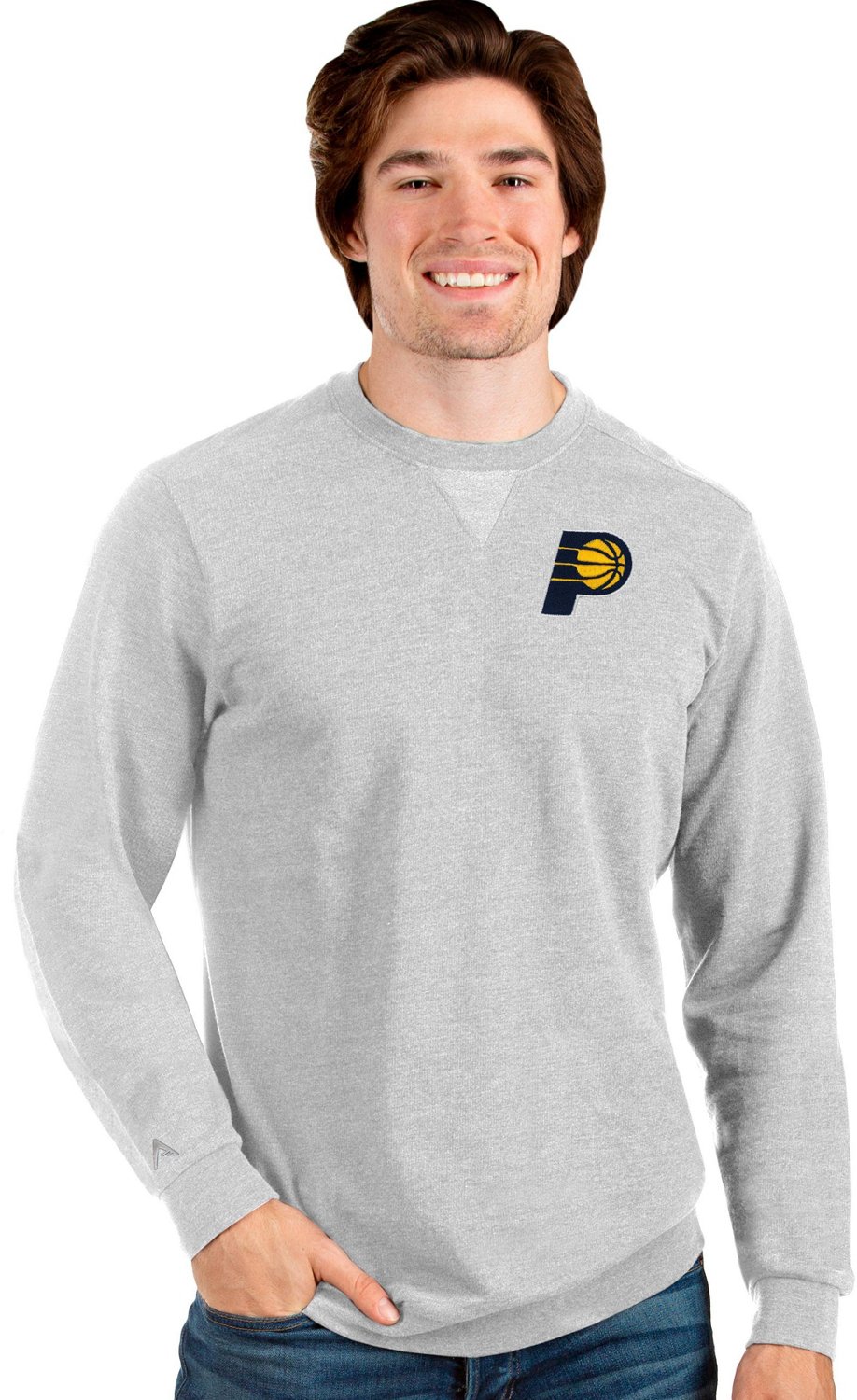 Antigua Men's Indiana Pacers Reward Crew Sweatshirt
