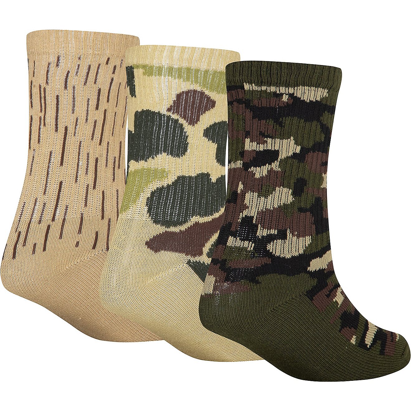 Nike Youth Camo Crew Socks 3-Pack                                                                                                - view number 2
