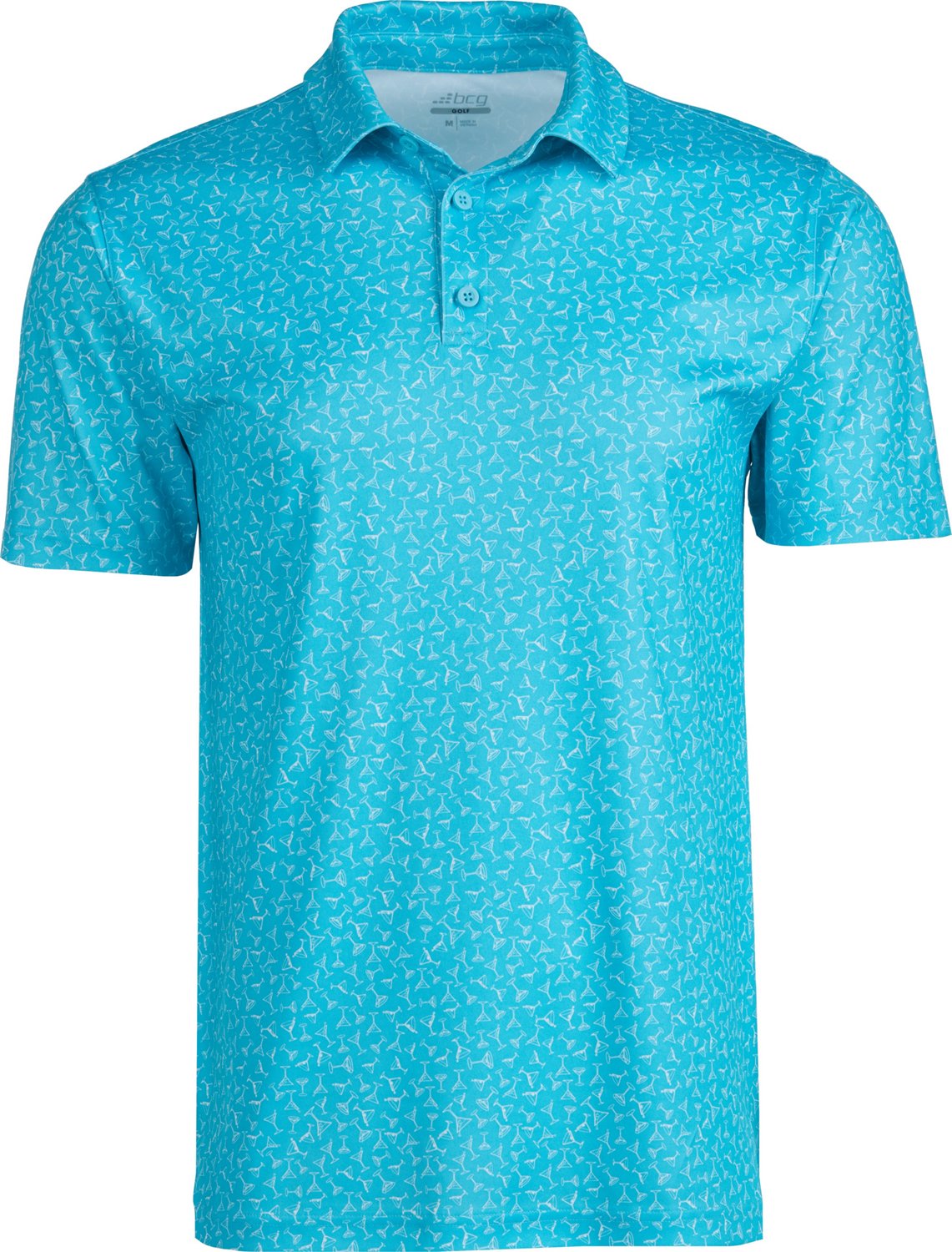 BCG Men's Golf Ditsy Print Polo Shirt | Academy