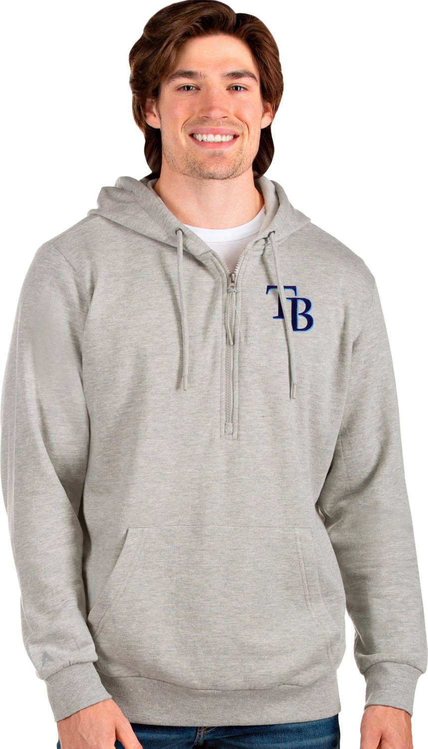 Antigua Men's Tampa Bay Rays Action 1/4-Zip Pullover Hoodie