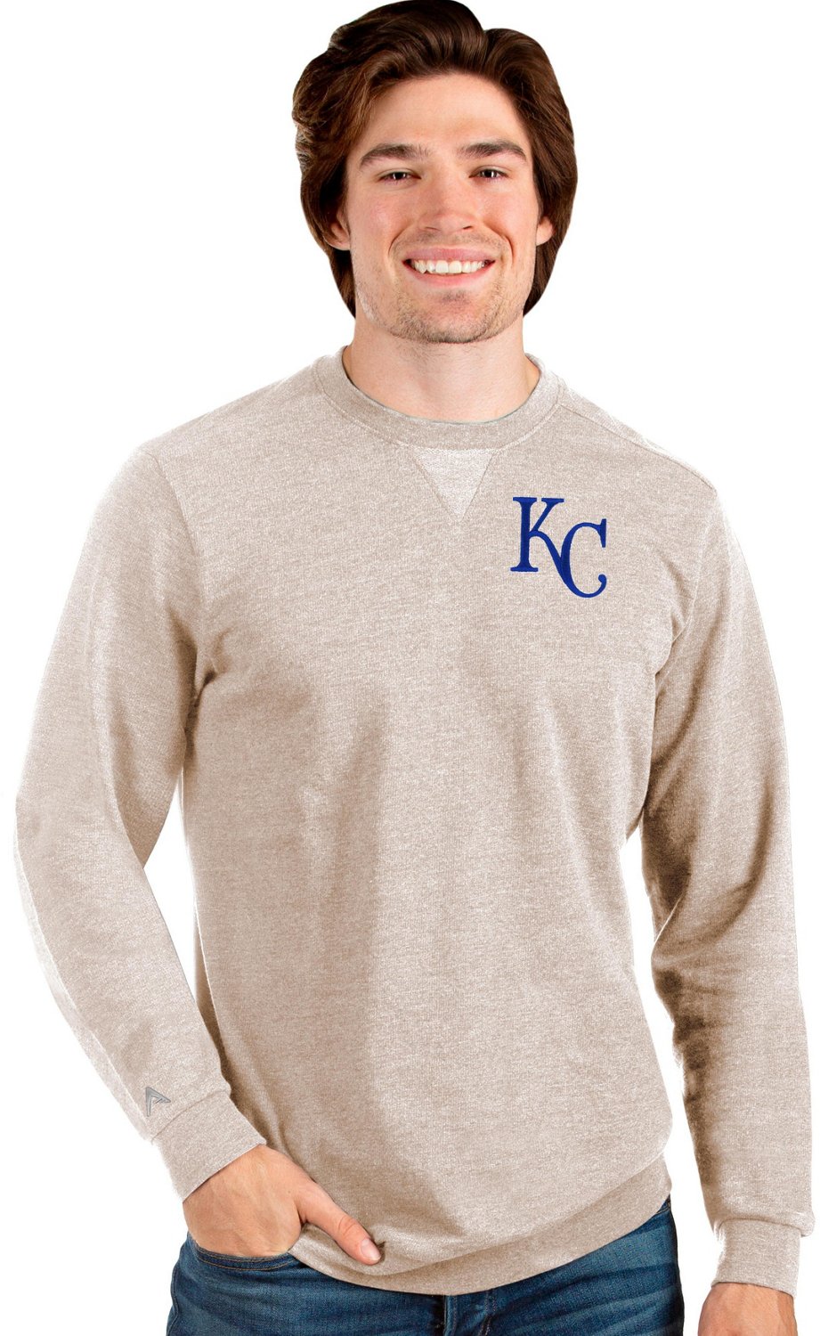 Antigua Men's Kansas City Royals Action Crew Sweatshirt