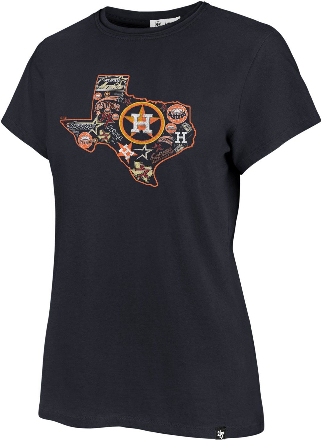 '47 Houston Astros Women’s TX All Over Logo Frankie Graphic T-shirt  - view number 2