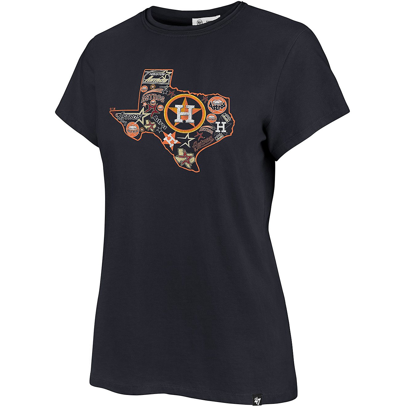 '47 Houston Astros Women’s TX All Over Logo Frankie Graphic T-shirt                                                            - view number 1