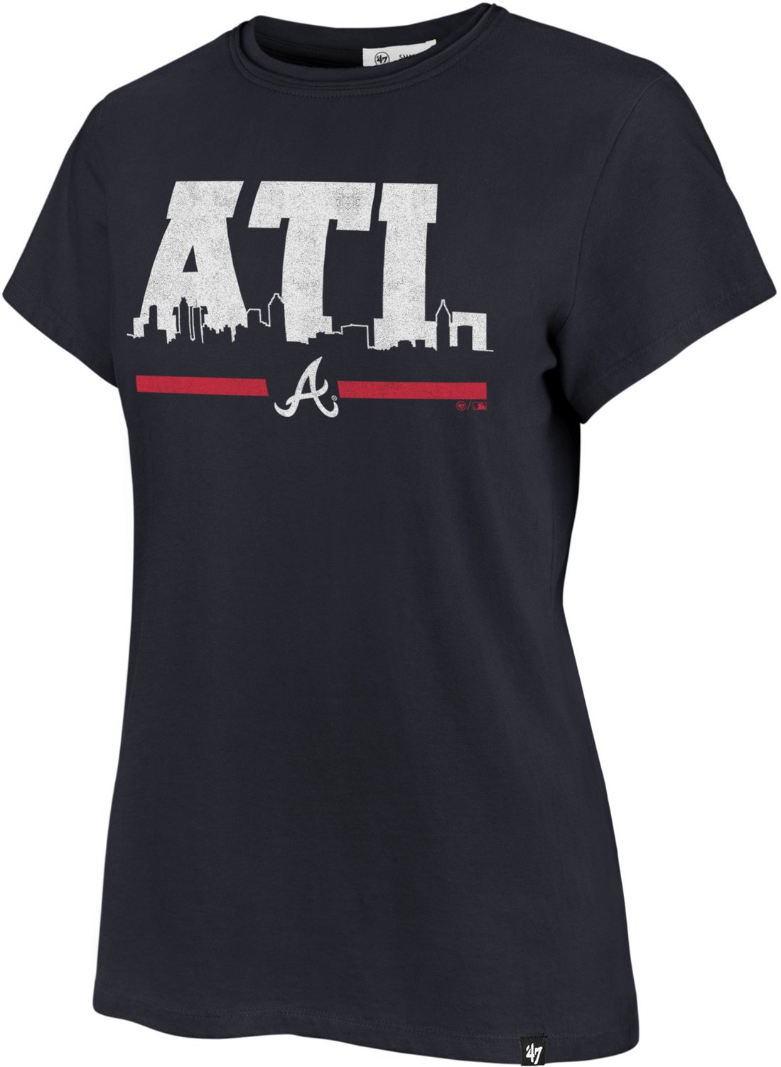 Atlanta Braves Pride Graphic T-Shirt - White - Womens