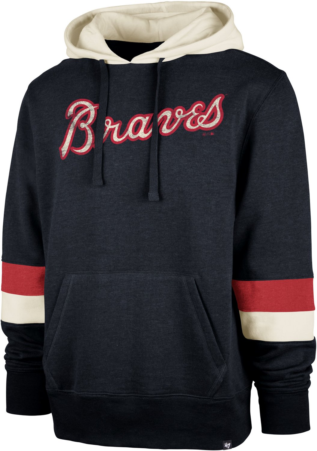 47 Atlanta Braves Vintage Trifecta Shortstop Pullover Hoodie